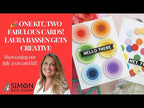 Simon Says Stamps and Dies Pop Art and Pieces set1283pa 🎉 One Kit, Two Fabulous Cards! Laura Bassen Gets Creative