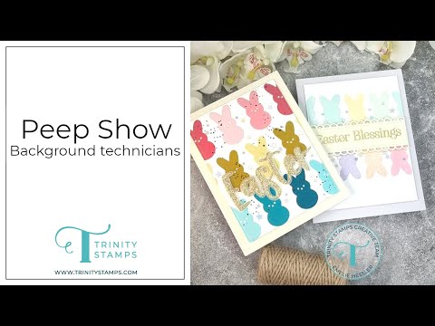 Trinity Stamps Peep Show Die Set tmd-c228 Colorful Easter Bunny Card Video
