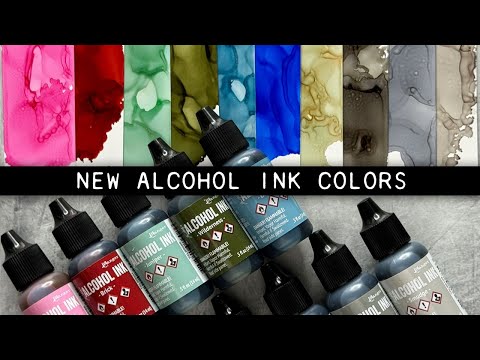 Tim Holtz Alcohol Ink Smudge Ranger tal88103 Colorful Effects Video