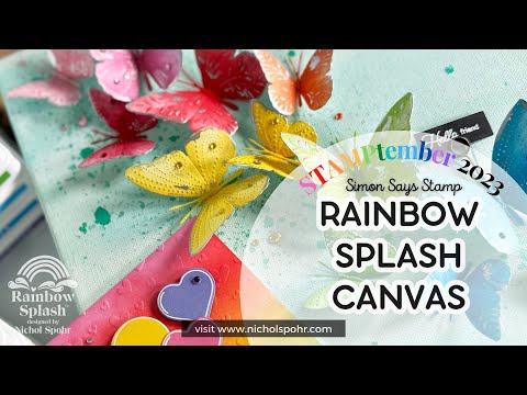 Rainbow Splash Wafer Dies Birthday Wishes rsd600c