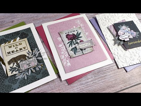 Simon Says Embossing Folder Floating Flowers sf393 Be Bold