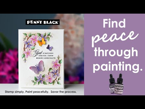 Penny Black Magenta Liquid Watercolor 75-024 video