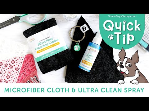 Simon Says Stamp Microfiber Cleaning Cloth and Spray Cleaner set805mf Sunny Vibes