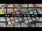 Tim Holtz Distress Mini Oxide Ink Pads Kit 12 Ranger tdik91585 Swatches Video