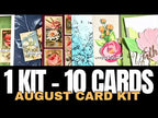 Simon Says Stamp Embossing Folder Brightest Bloom sf608 Vicky Papaioannou 1 kit - 10 cards | SSS August card kit