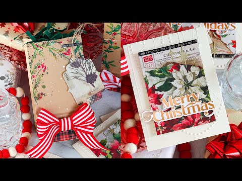Tim Holtz Distress Yuletide Mica Stain Ranger Christmas Gifting And Cards Project Video