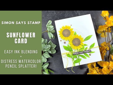 Simon Says Stamp Little Sunflower Bloom Wafer Die s834 Out Of This World