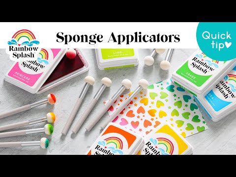 Rainbow Splash Sponge Applicators Pack of 4 st0140