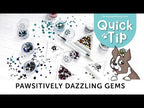 Simon Says Stamp Pawsitively Dazzling Gems Opal se123 Sweet Wishes