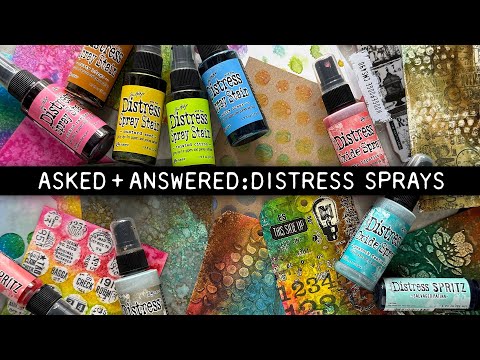 Tim Holtz Distress Archival Ink Pad Black Soot Ranger Asked and Answered Series Video