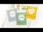 Simon Says Embossing Folder Floating Flowers sf393 Be Bold