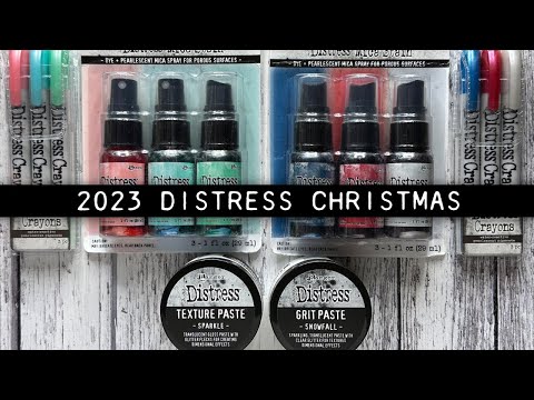 Tim Holtz Distress Winter Frost Mica Stain Ranger Distress Holiday Video