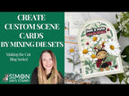 Simon Says Stamp Stencil Leafy Greens 1139st Shine On Create Custom Scene Cards by Mixing Die Sets Nichol Spohr