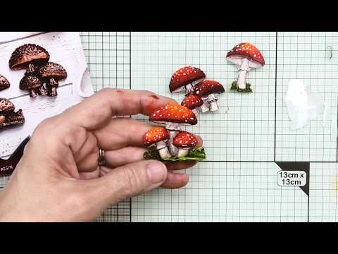 Toadstool Trio Silicone Mould video