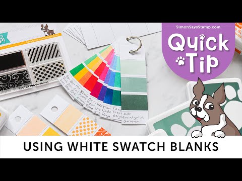 Simon Says Stamps WHITE PAPER SWATCH BLANKS SSSWhite30