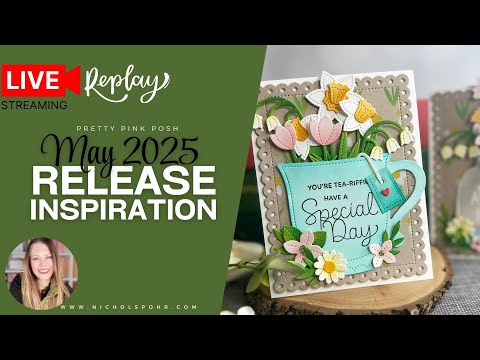 Pretty Pink Posh Floral Wreath Builder Dies video