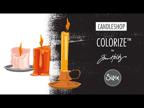 Tim Holtz Sizzix Candleshop, Colorize Thinlits Dies 666331 colorize