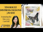 Ranger Tim Holtz Distress Crayon Peeled Paint TDB49623 Beautiful Butterfly Card Video