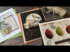Simon Says Stamp Card Kit of the Month October 2024 Two Step Simple Leaves ck1024 Vicky Papaioannou Rice Paper Techniques