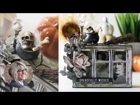 Tim Holtz Distress Archival Ink Pad Ground Espresso Ranger Mixed Media Halloween Video
