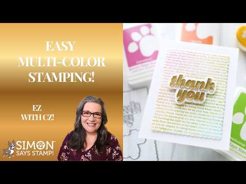 CZ Design Thank You Wafer Dies czd299 In My Heart EASY Multi-Color Stamping! Cathy Zielske