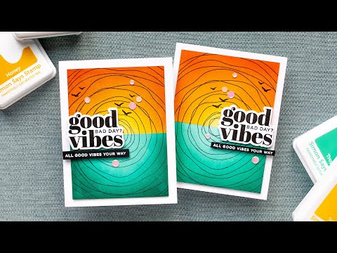 CZ Design Stamps and Dies Bad Day Good Vibes set814bd Sunny Vibes