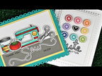 Lawn Fawn Sewn With Love Clear Stamps lf1309 video tutorial