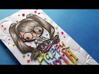 Honey Bee Big Birthday Dies hbds-bigbdy Alcohol Marker Birthday Card Video