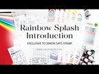Rainbow Splash Wafer Dies Schoolhouse Messages rsd601c