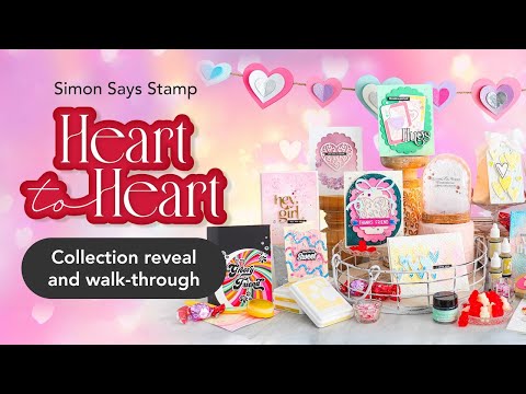 Simon Says Stamp Heart to Heart Collection I Want It All Embossing Folders set1160ef
