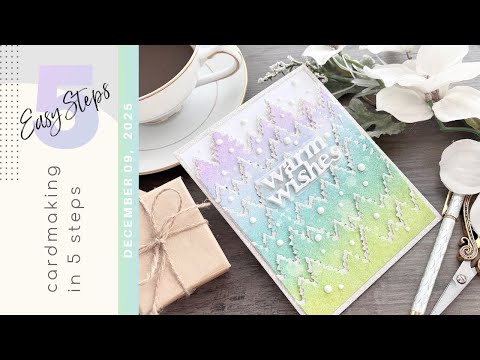 Simon Says Stamp Warm Wishes Medley Script Wafer Dies s1120 DieCember