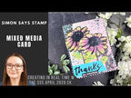 PREORDER Simon Says Stamp A Little Artsy Wafer Dies 1637sdc Mixed Media Card with the Simon Says Stamp April 2026 Card Kit Amy Rysavy