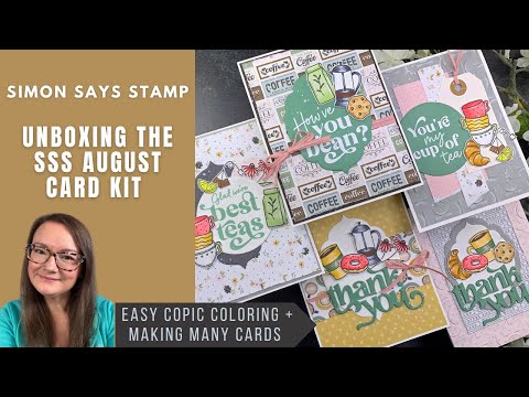 Simon Says Stamp Card Kit of the Month August 2025 Best-Teas ck0825 SSS August 2025 Card Kit Unboxing + MANY Cards! Amy Rysavy