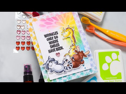 Tim Holtz Picked Raspberry Distress Spritz tdu86413 Bright Funny Card Video