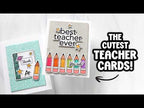 CZ Design Clear Stamps Best Teacher Ever cz295c Every Happiness Cathy Zielske The CUTEST cards to thank TEACHERS!