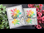 Simon Says Stamp Set of 2 Stencils Friendship Leafy Cluster 1016stc Sweetheart