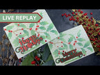 Tim Holtz Distress Decayed Mica Stain Ranger Stenciled Holly Cards Video
