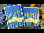 Tim Holtz Distress Juniper Berry Mica Stain Ranger Embossing Candles Card Video