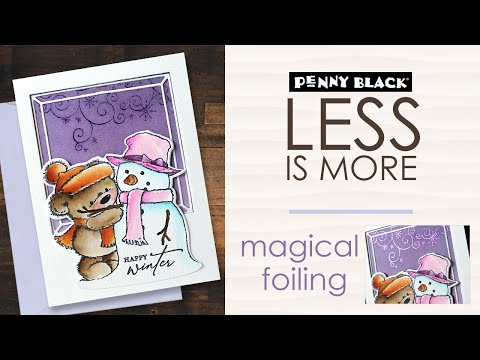 Penny Black Snowy Border Stick and Shine Sheets 15-022 video