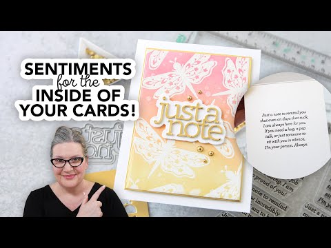 CZ Design Stamps and Dies Just a Note Notes set769jn Celebrate