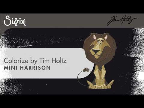 Tim Holtz Sizzix Harrison Mini Colorize Thinlits Dies 667223 video