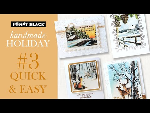 Penny Black Blizzard Embossing Folder 65-013 video