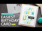 CZ Design Stencils Layering Birthday czt010 Out Of This World