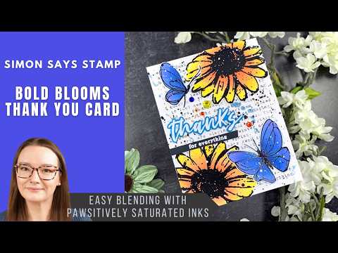Simon Says Stamps Dies and Stencils A Little Artsy set1214la Bold Blooms | Simon Says Stamp Amy Rysavy