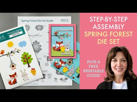 Gina K Designs Spring Forest Dies die0487 video