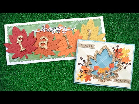 Lawn Fawn Stitched Maple Leaf Frame Dies lf3249 intro video