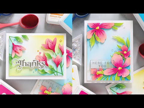 Simon Says Stamp Layered Perky Flower Wafer Dies s860 Out Of This World