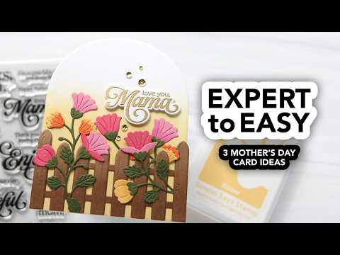 Simon Says Stamp Flourish Butterfly Trio Wafer Dies s1092 In My Heart Beautiful Handmade Mother's Day Cards for All Skill Levels CZ Design