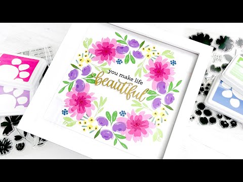 Simon Says Clear Stamps Fresh Air Flowers sss202703