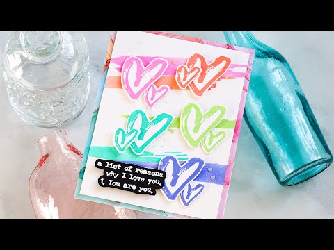 Tim Holtz Love Notes Stamps with Simon Says Stamp Dies Bundle setln24